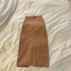 Free people knit skirt with slit